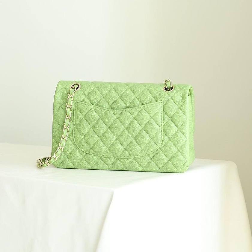 Chanel Orta Mint Yeşili Havyar