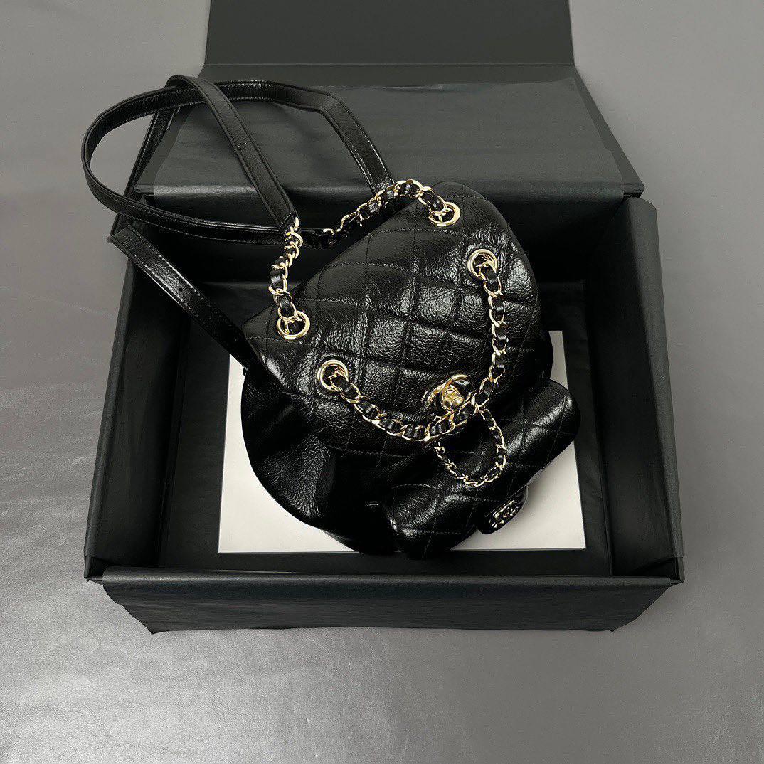 Chanel Quilted Small Duma Laced Backpack