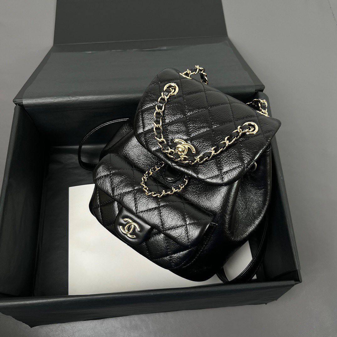 Chanel Quilted Small Duma Laced Backpack