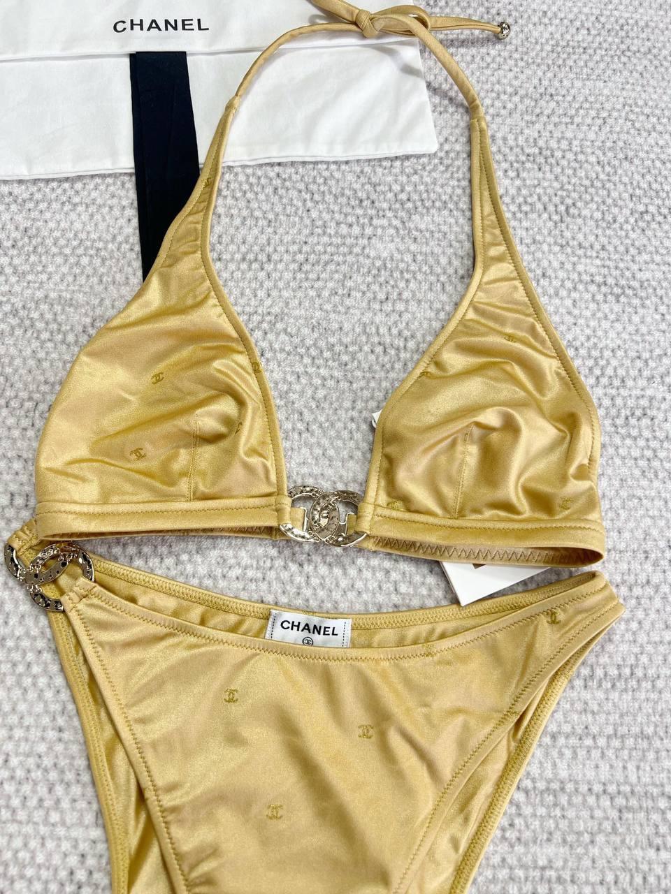 Chanel Gold Swimsuit