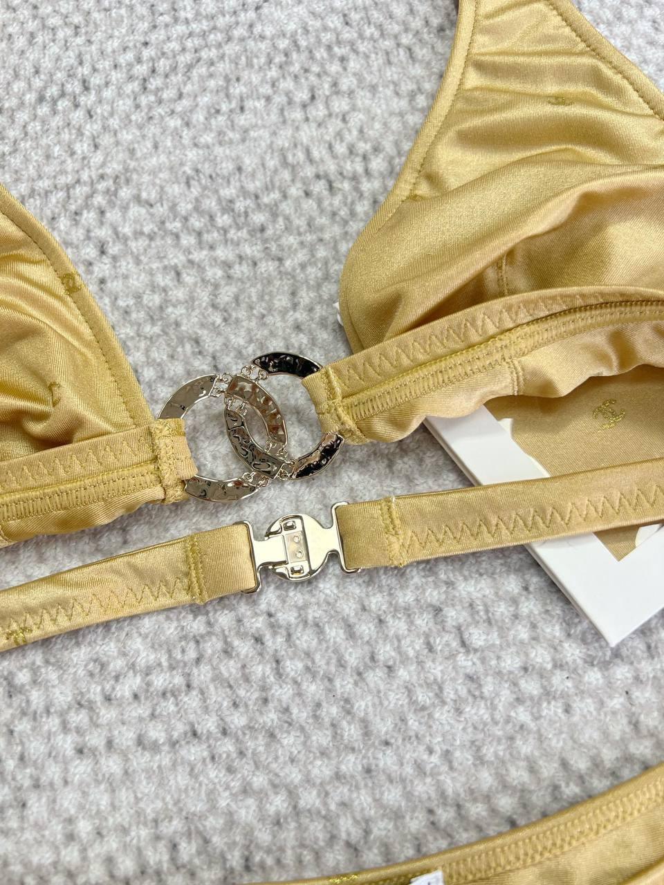 Chanel Gold Swimsuit