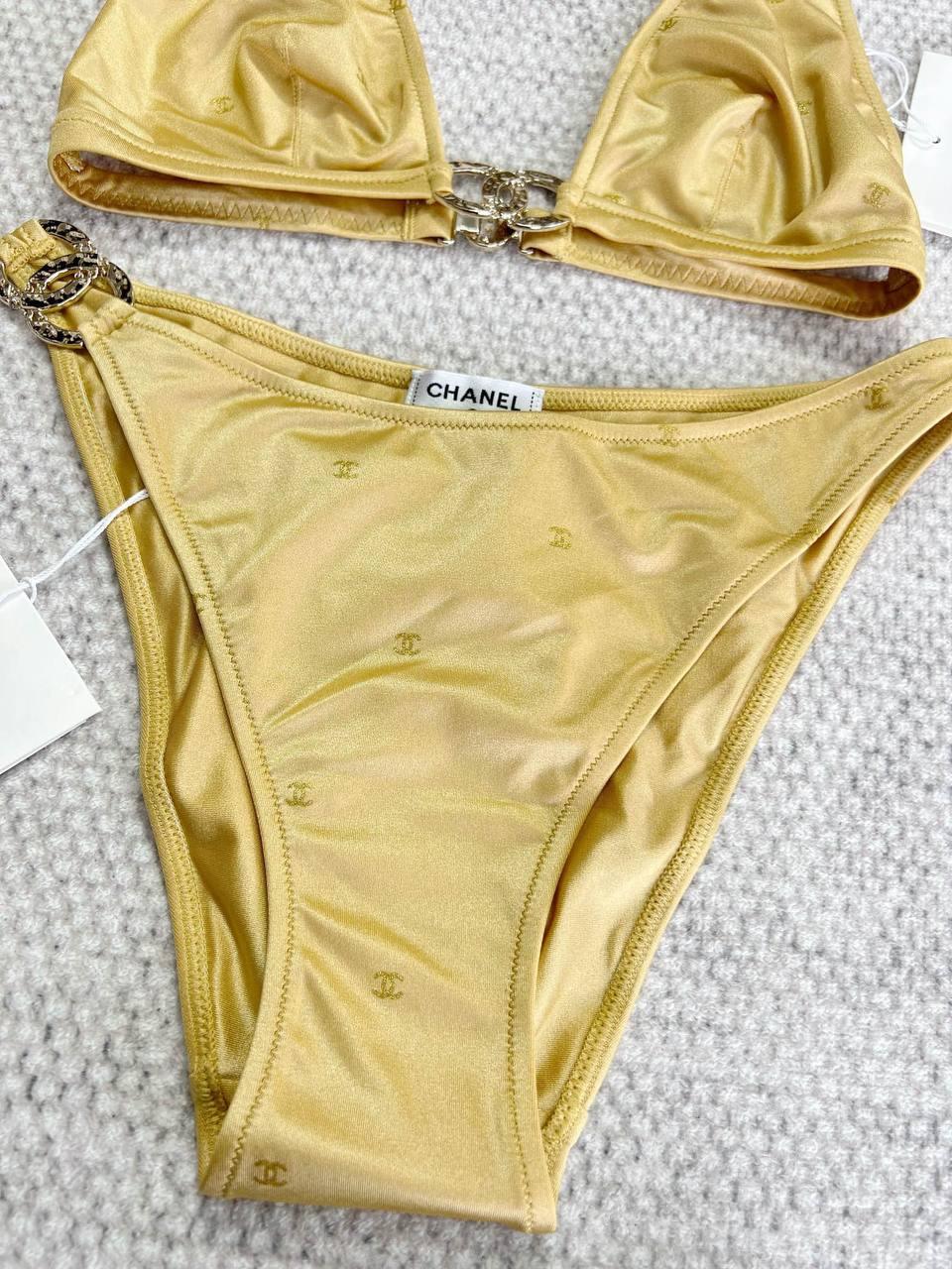 Chanel Gold Swimsuit