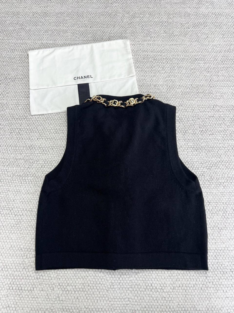 chanel cashmere vest