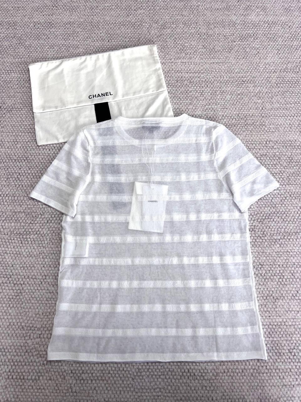 chanel silk tshirt