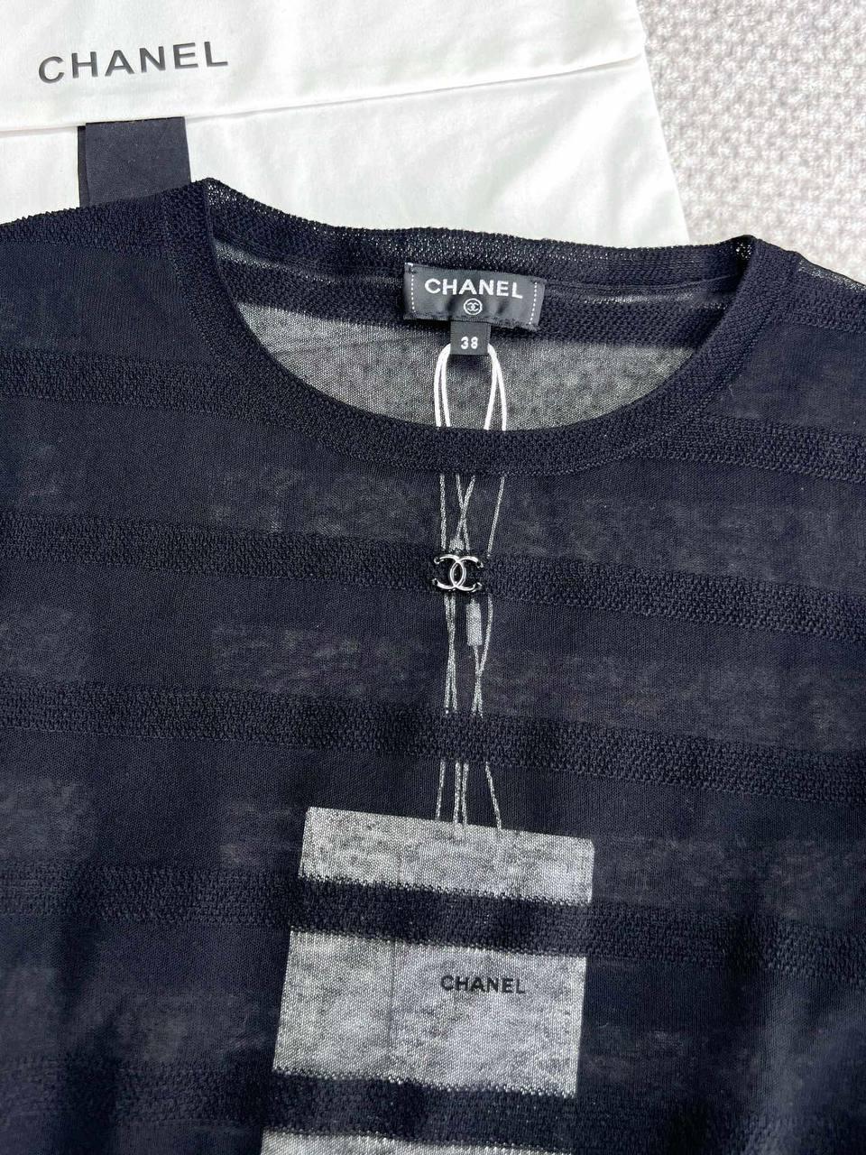 chanel silk tshirt