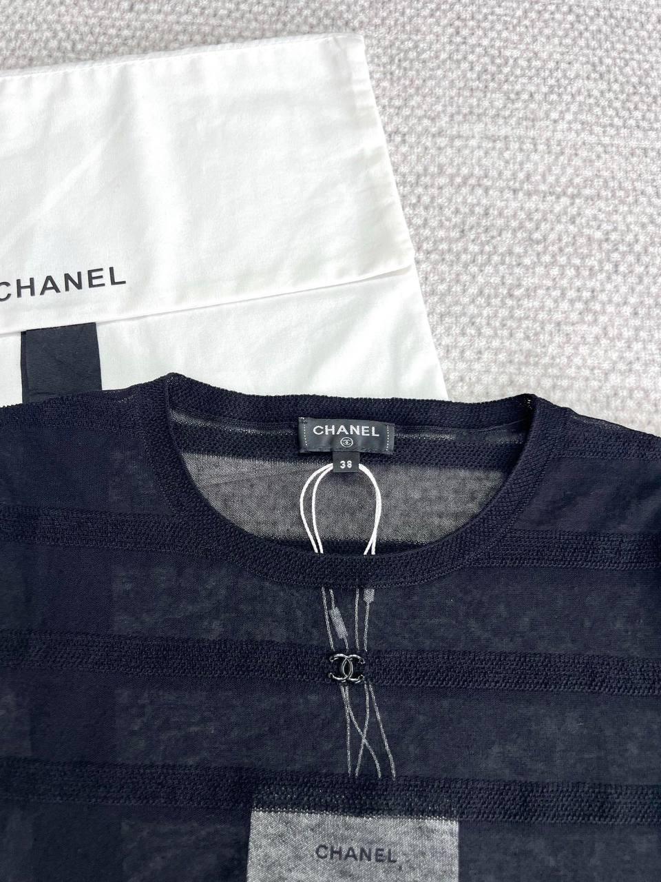 chanel silk tshirt