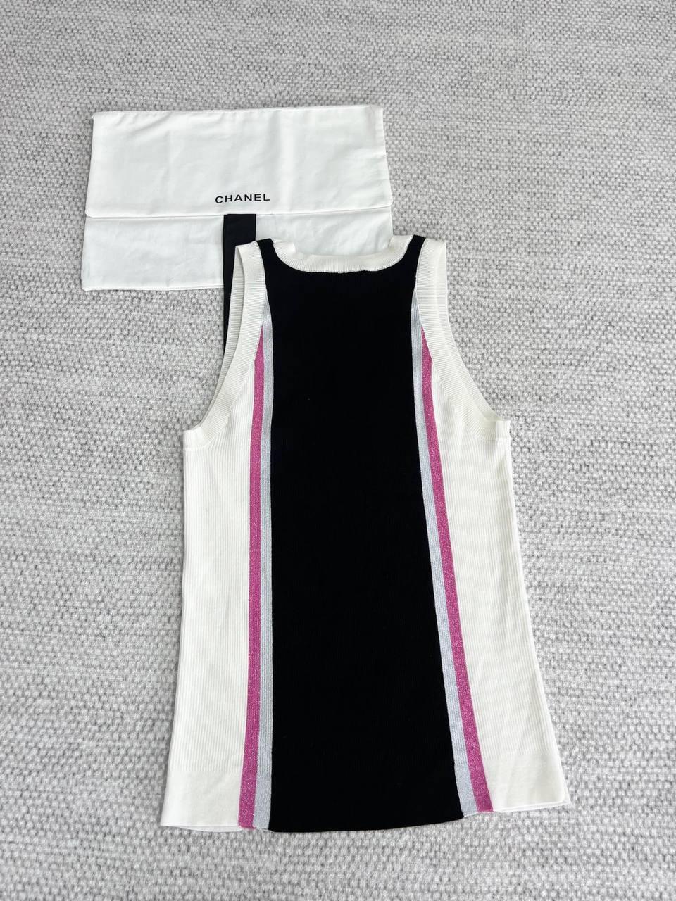 chanel wool vest