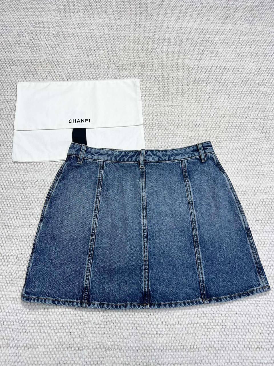 Chanel Denim Mini Skirt