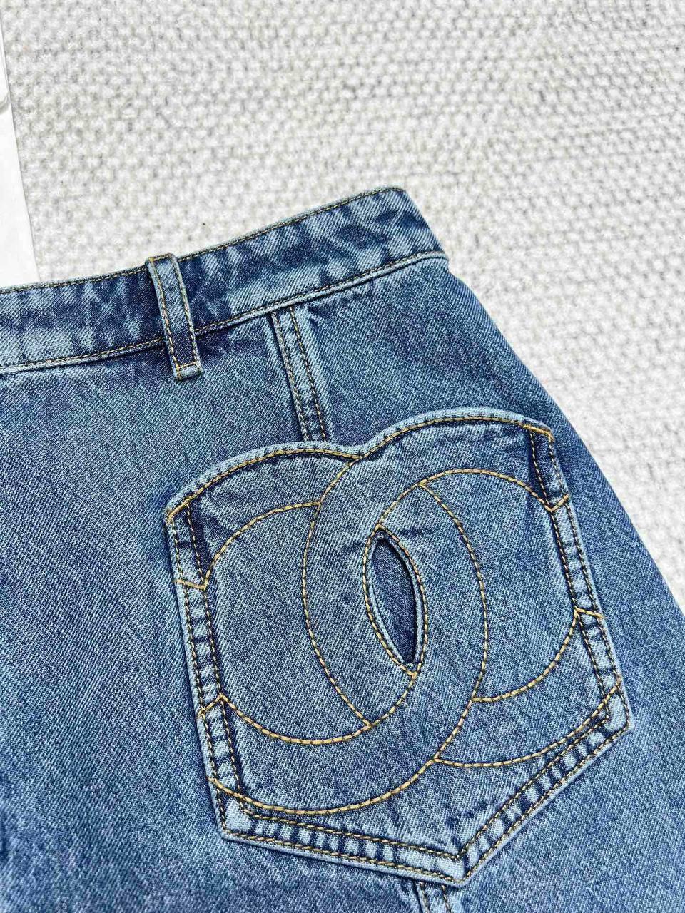 Chanel Denim Mini Skirt