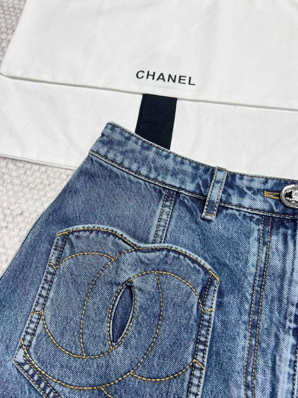 Chanel Denim Mini Skirt