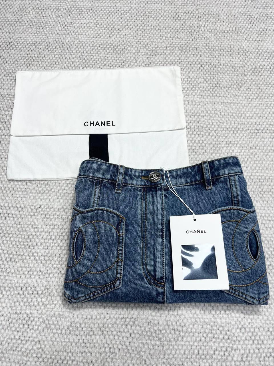 Chanel Denim Mini Skirt