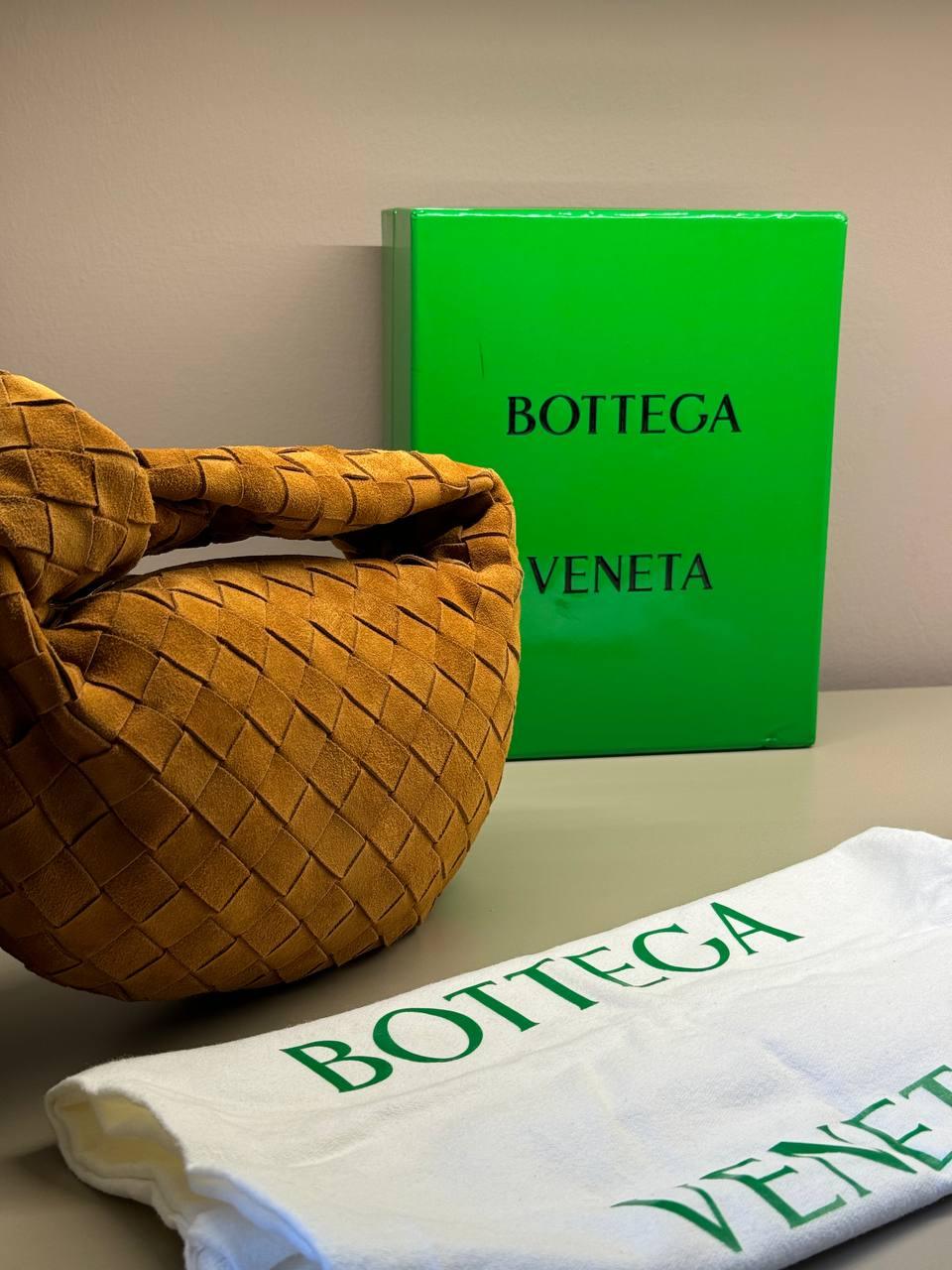 Bottega Veneta Mini Örgülü Süet Jodie Çanta