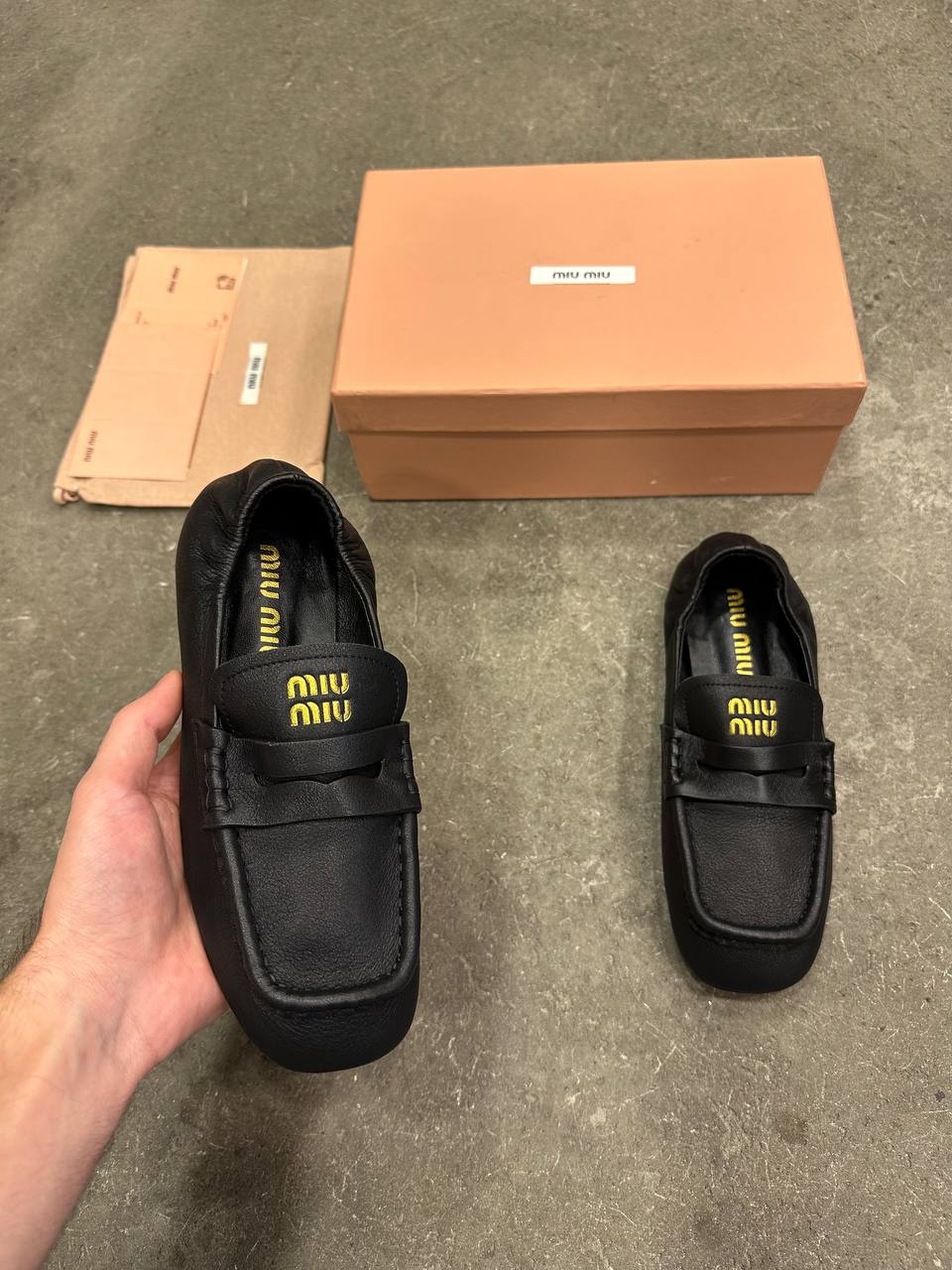 Miu Miu Nappa Deri Loaferler