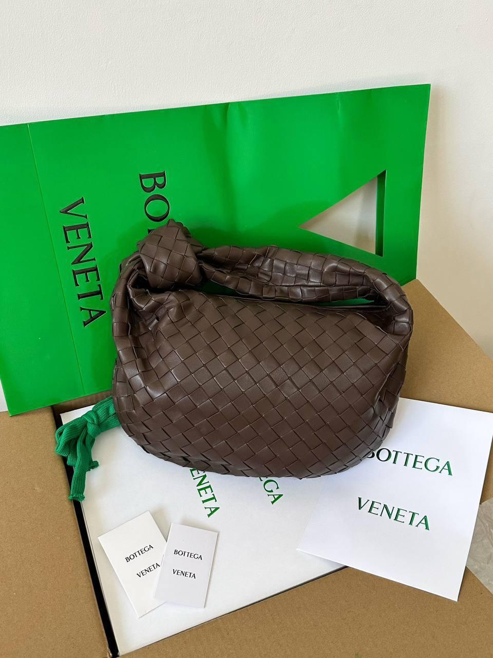 Bottega Veneta Küçük Jodie Koyu Kahverengi Kadın Deri Çanta