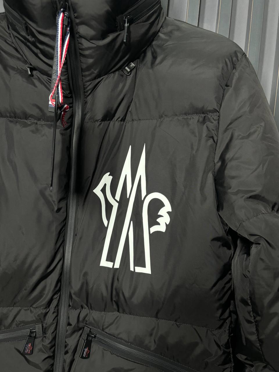 Moncler Verdons Logo Baskılı Kayak Montu