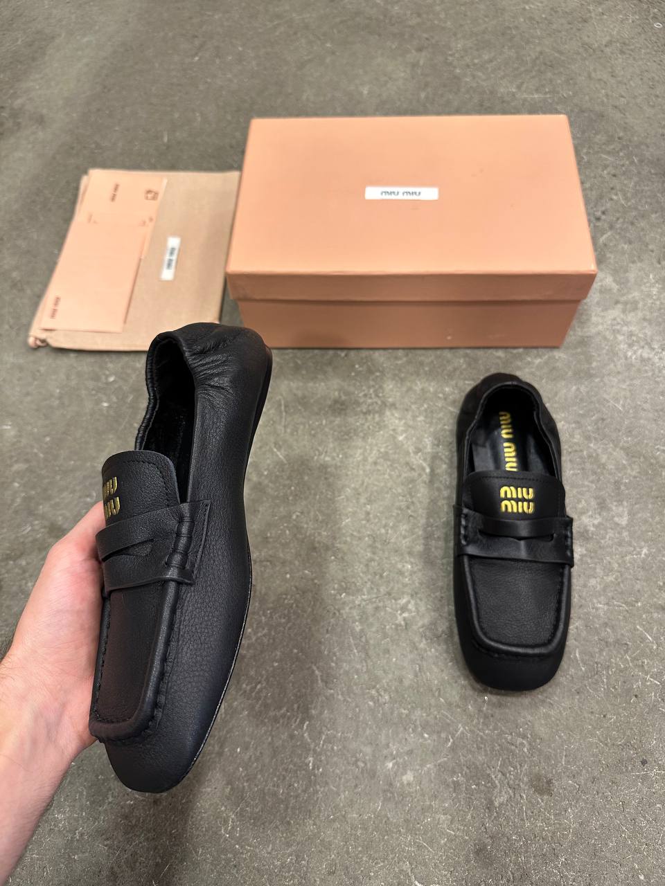 Miu Miu Nappa Deri Loaferler