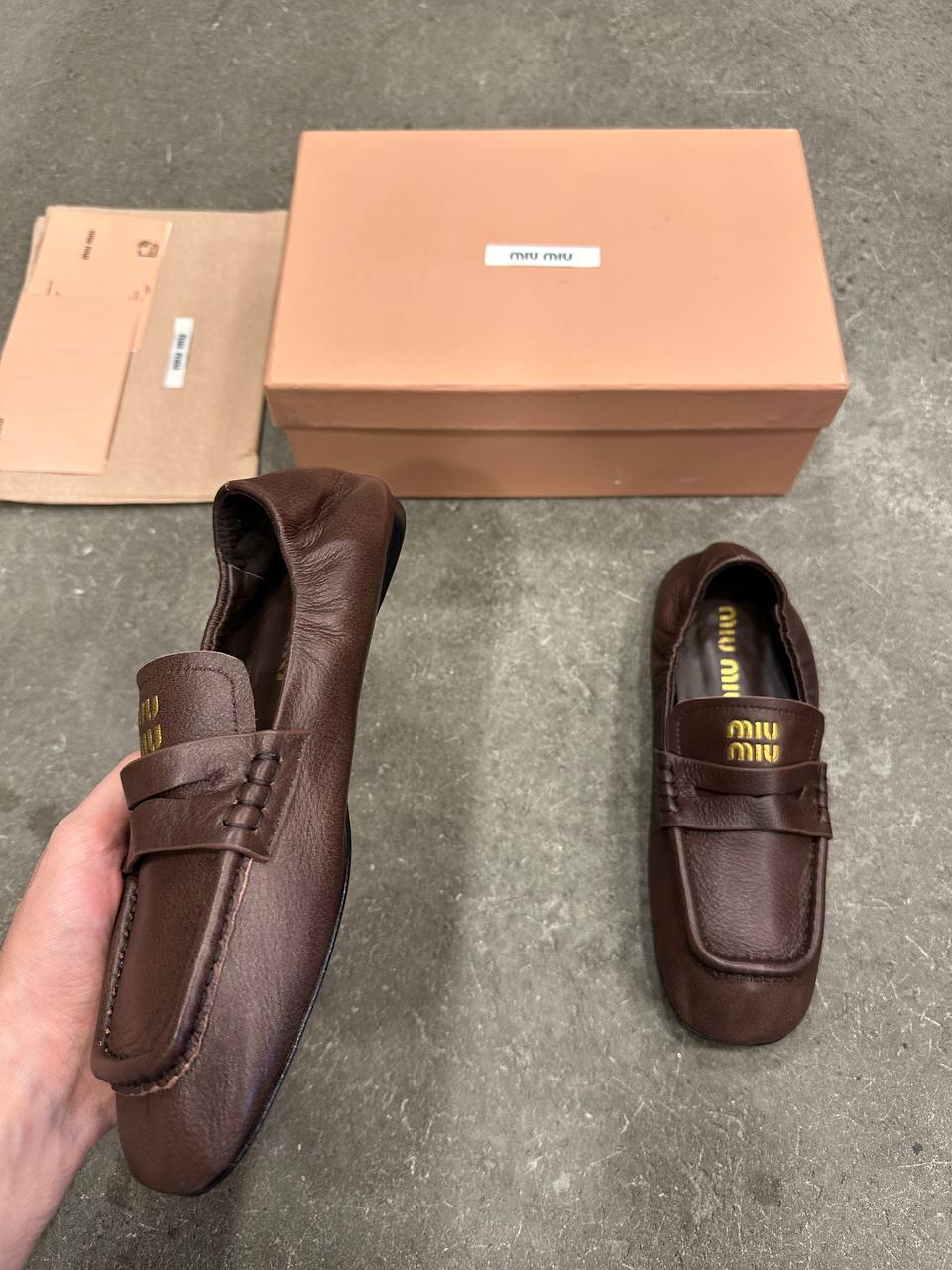 Miu Miu Nappa Deri Loaferler