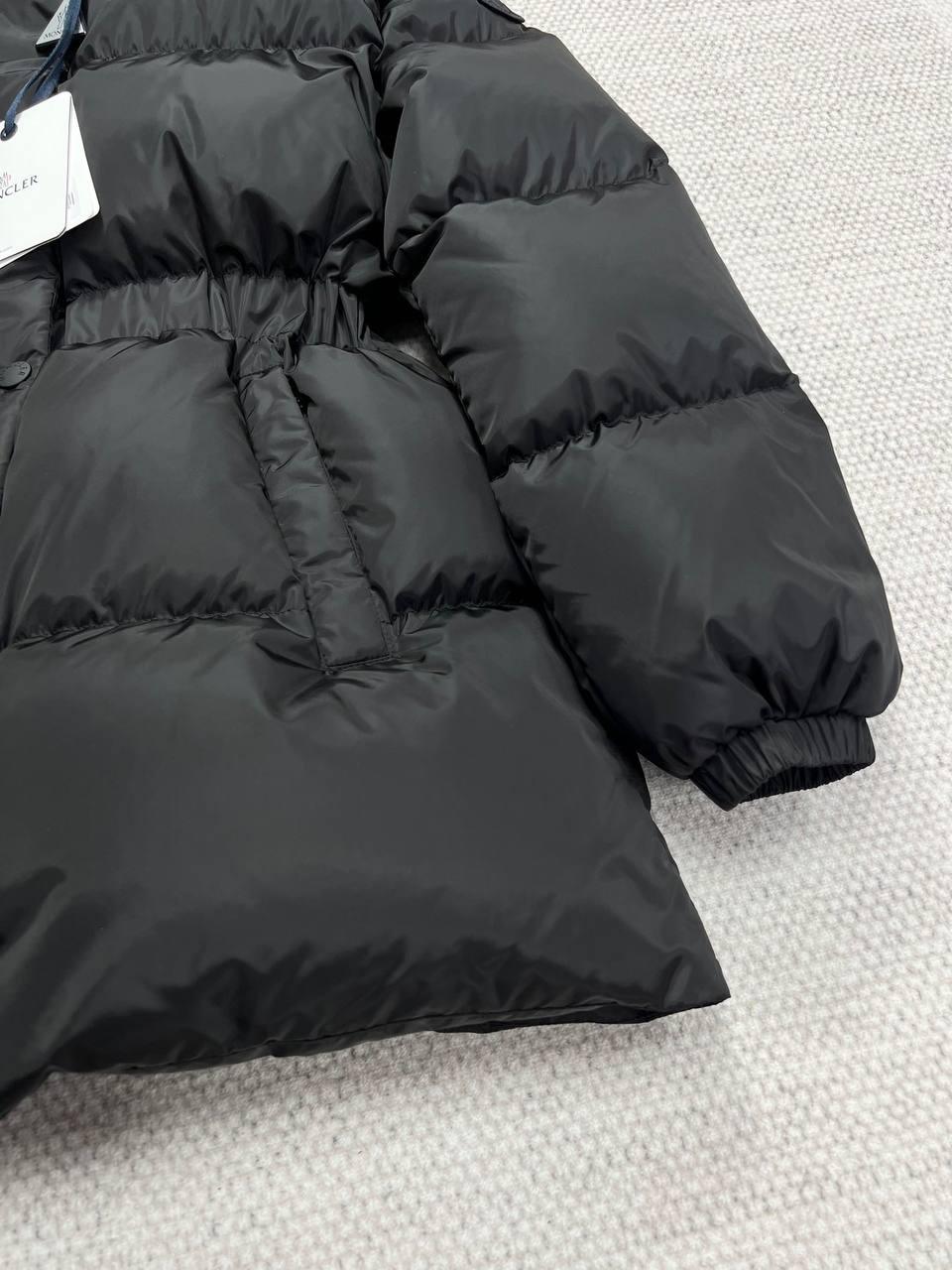 Moncler Cupidone Siyah Kapüşonlu Puff Mont