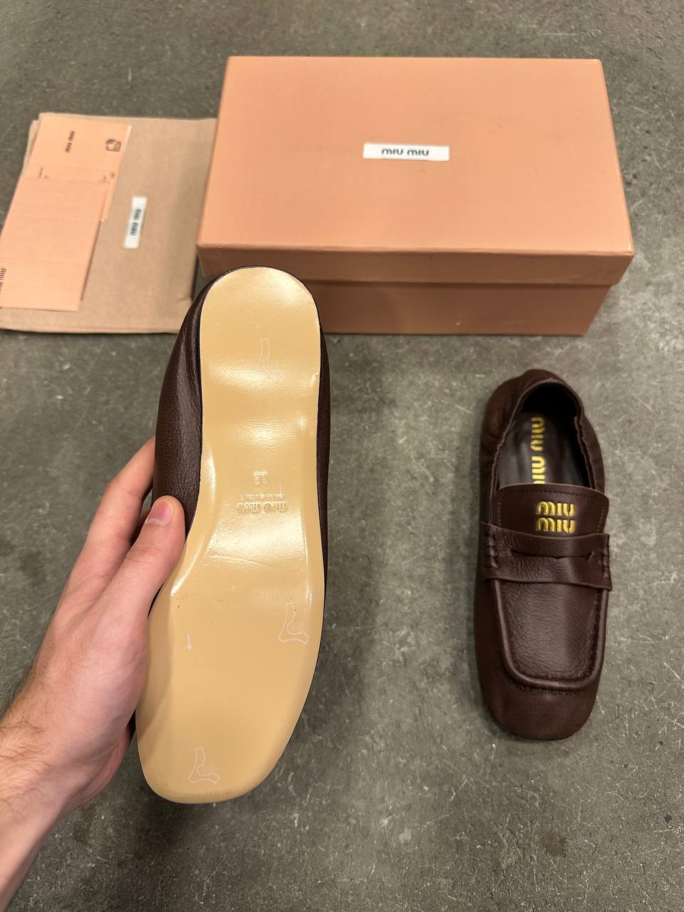 Miu Miu Nappa Deri Loaferler