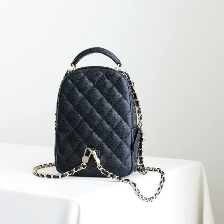 Chanel Quilted Small CC Day Backbag